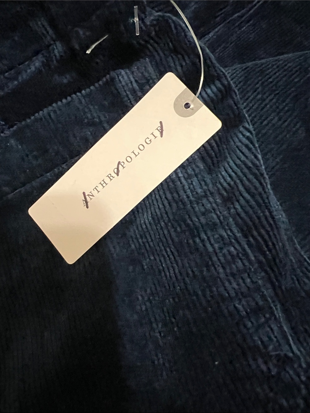 Maeve The Colette Anthropologie Navy Wide-Leg Corduroy full length pants - Picture 10 of 10